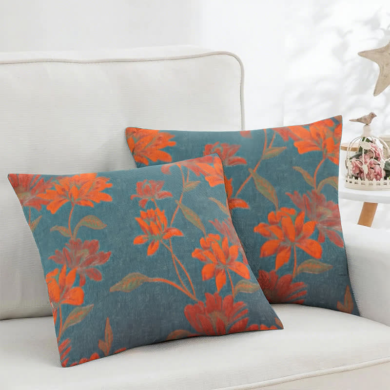 Lotus Cotton Jacquard Square Pillowcases(2PCS)