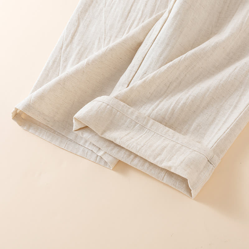 Oriental Style Buttoned Loungewear Set