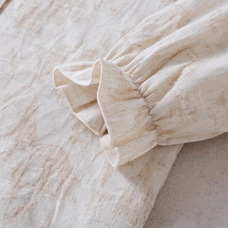 Matching Minimalist Cotton Linen Loungewear Set