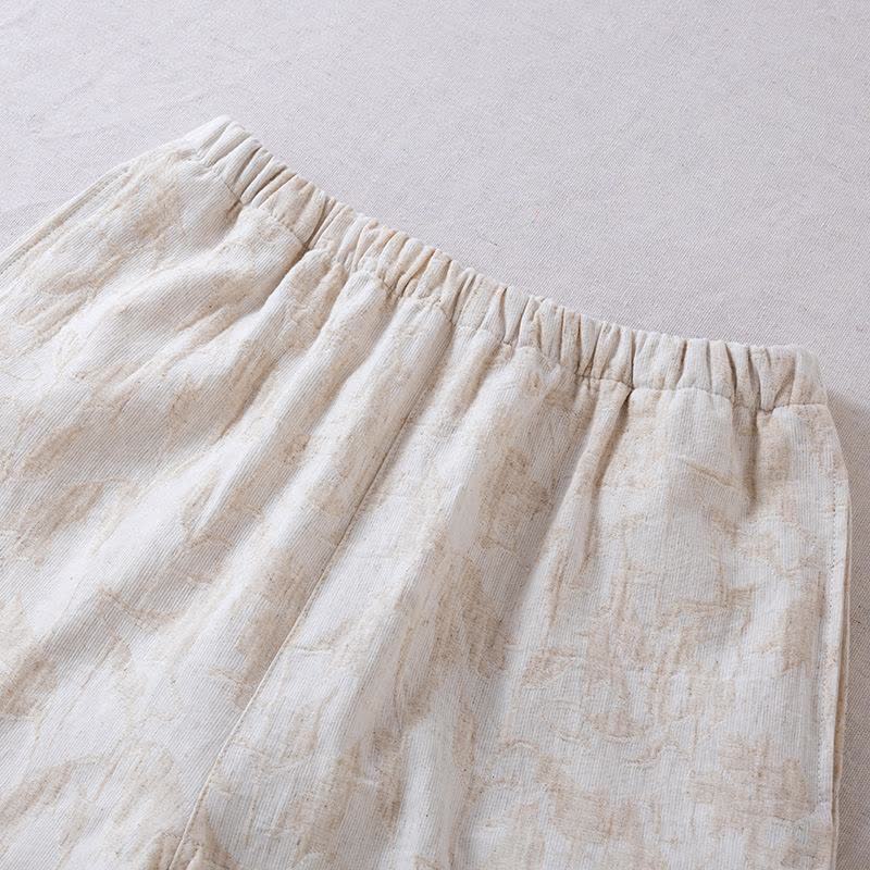 Matching Minimalist Cotton Linen Loungewear Set