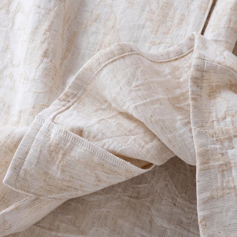 Matching Minimalist Cotton Linen Loungewear Set