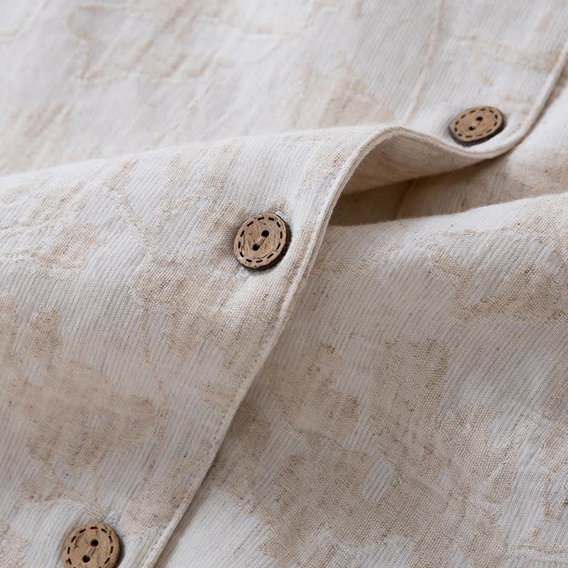 Matching Minimalist Cotton Linen Loungewear Set