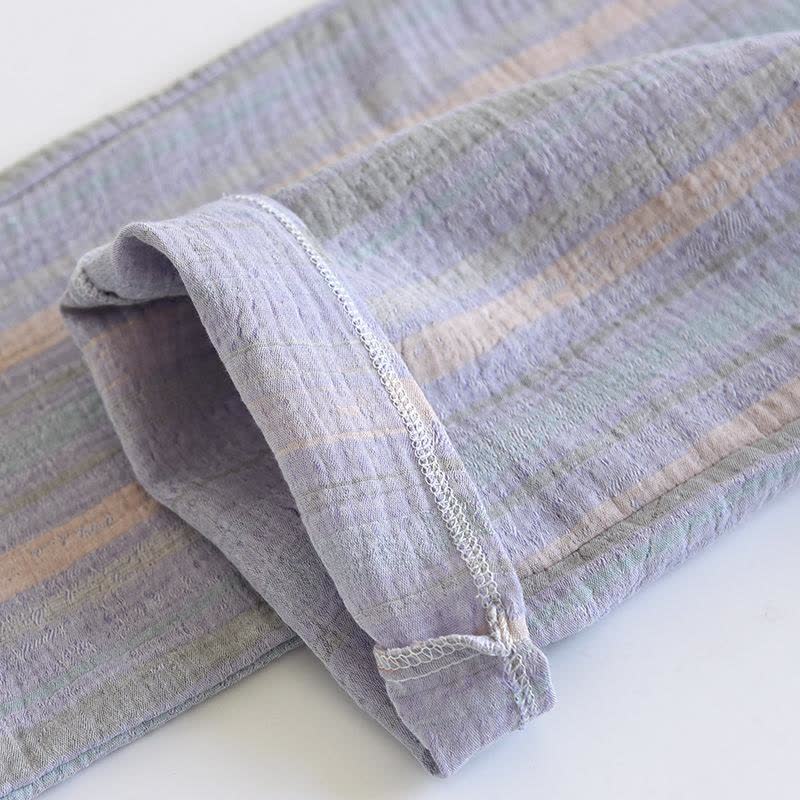 Striped Cotton Gauze Loungewear Set
