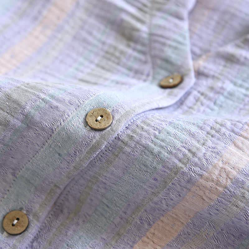 Striped Cotton Gauze Loungewear Set