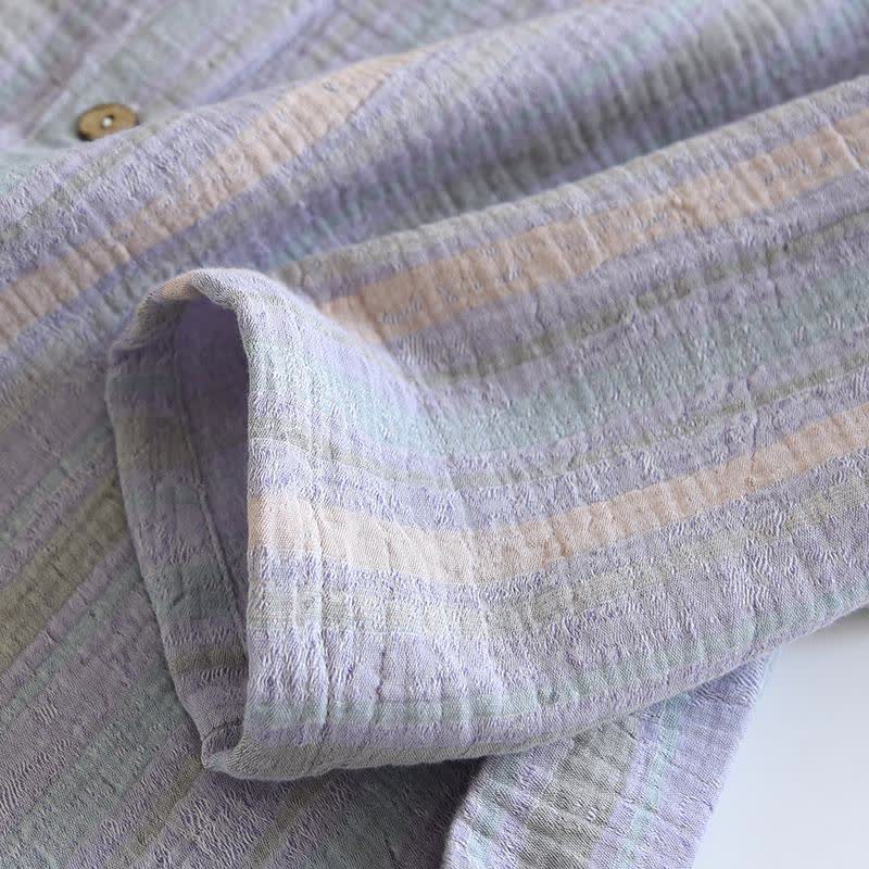 Striped Cotton Gauze Loungewear Set