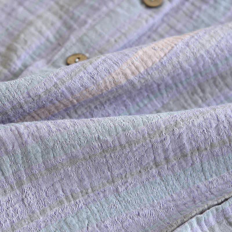 Striped Cotton Gauze Loungewear Set