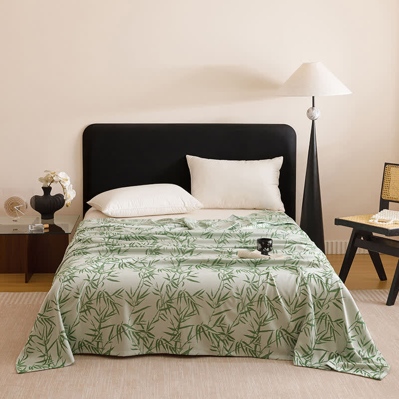 Bamboo Print Cooling Sheet Bedspread