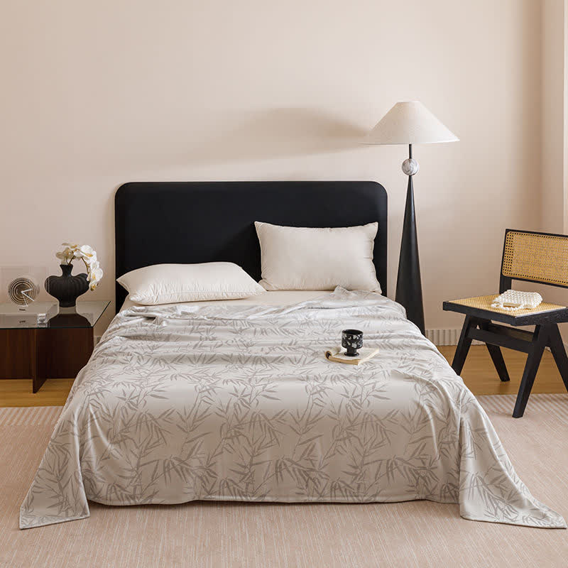 Bamboo Print Cooling Sheet Bedspread