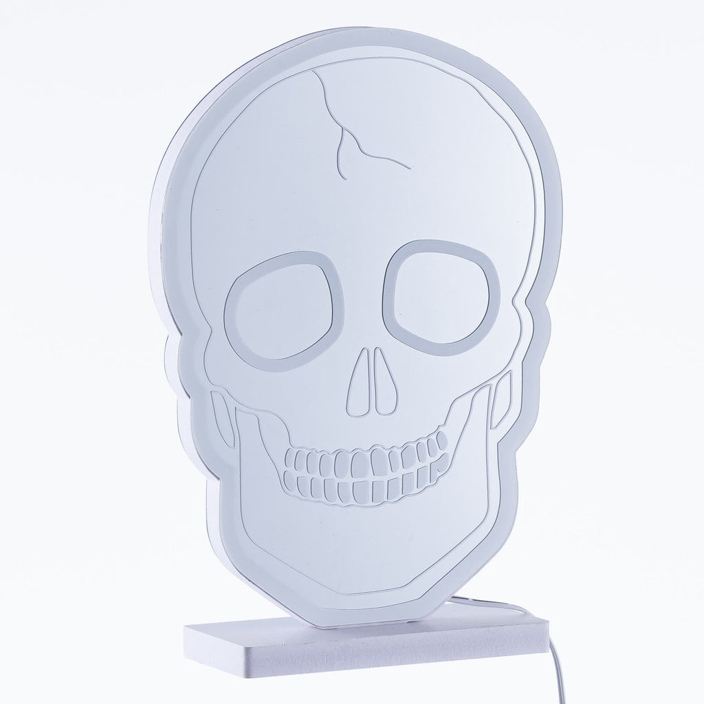 Halloween Skull Infinity Lights with Stand
