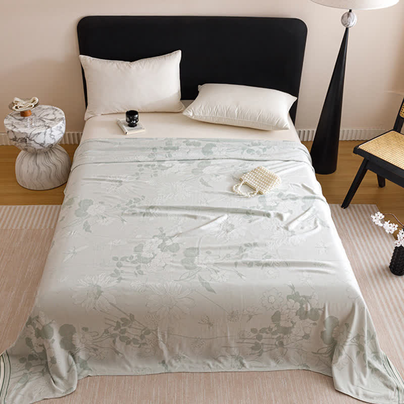 Rustic Floral Print Cooling Sheet Bedspread