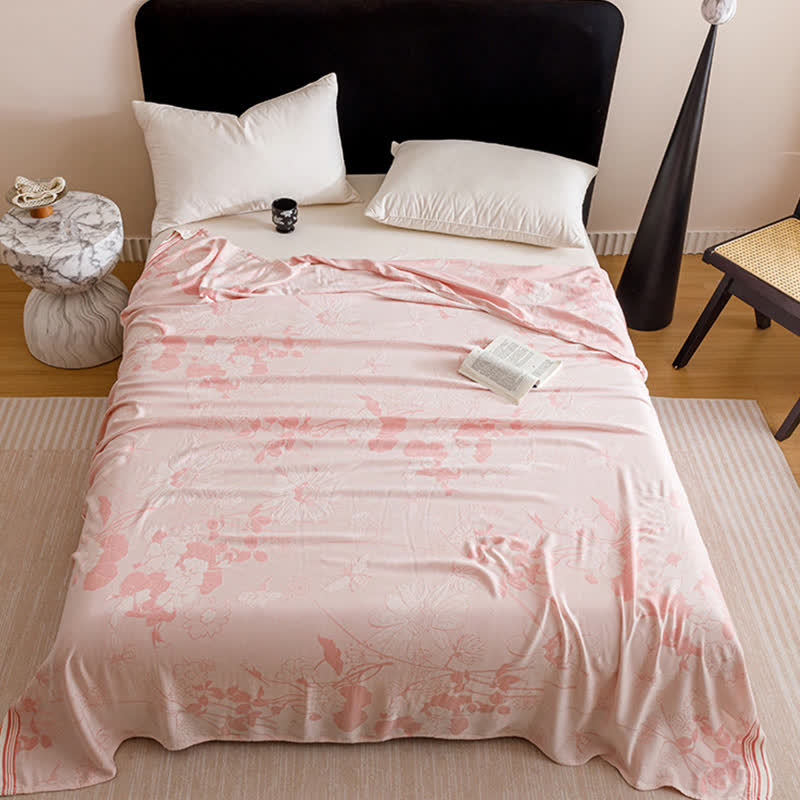 Rustic Floral Print Cooling Sheet Bedspread