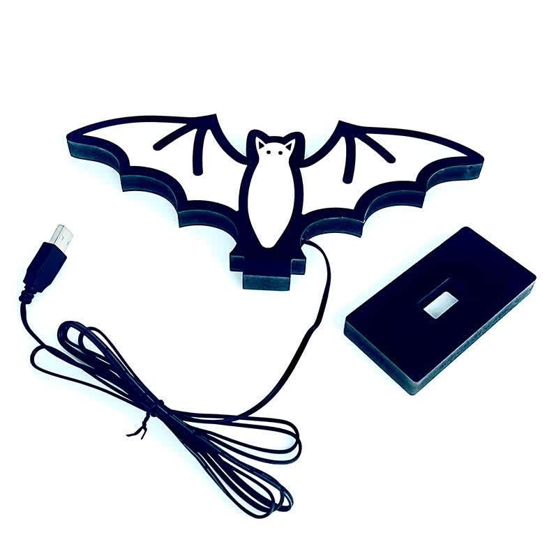 Halloween 3D Bat Infinity Lights