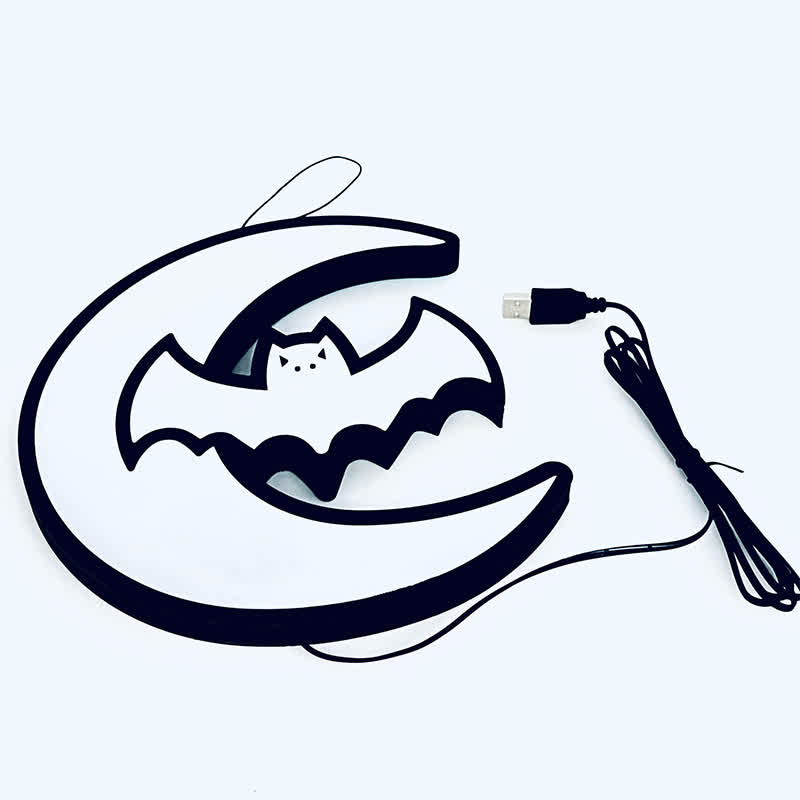 3D Bat Infinity Lights Hanging Decoration