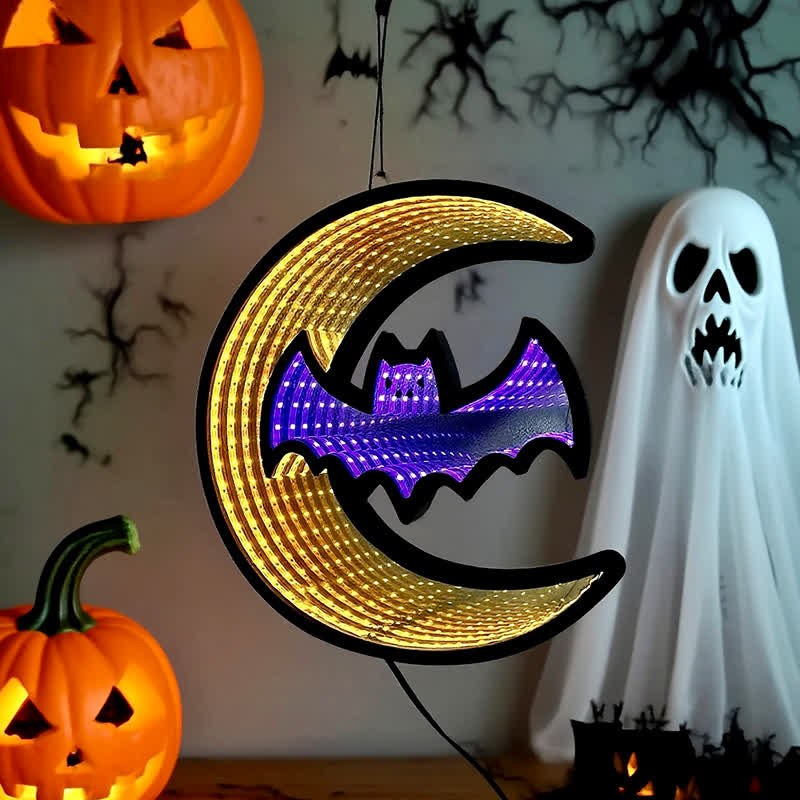 3D Bat Infinity Lights Hanging Decoration