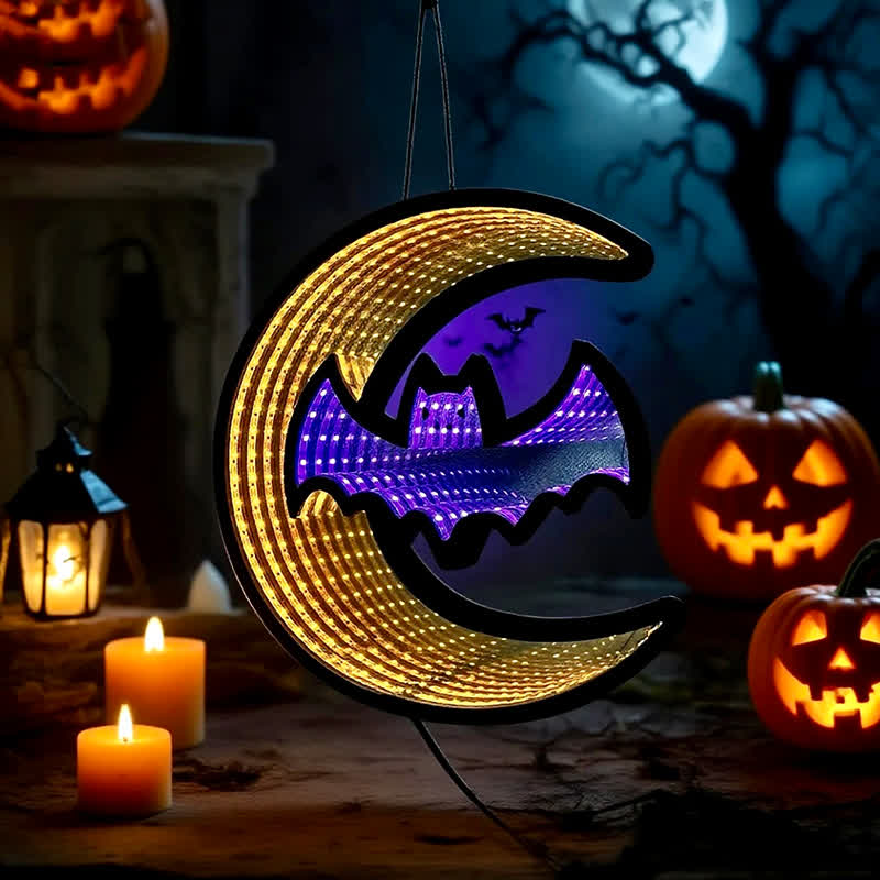 3D Bat Infinity Lights Hanging Decoration