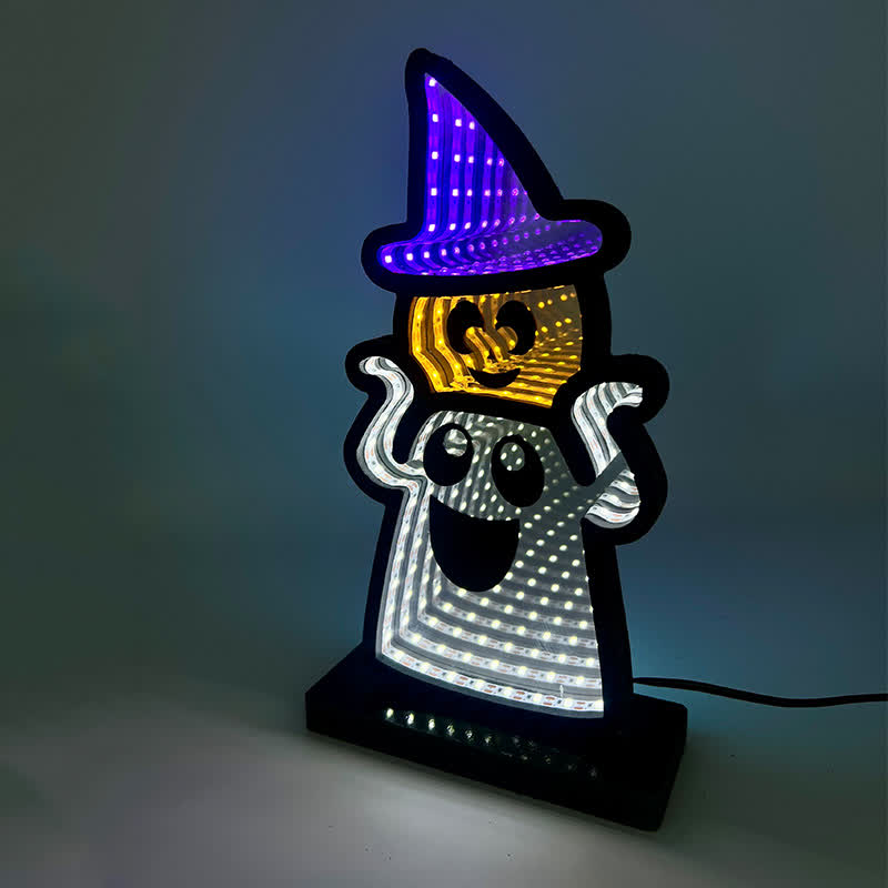 Halloween Funny Ghost Infinity Lights