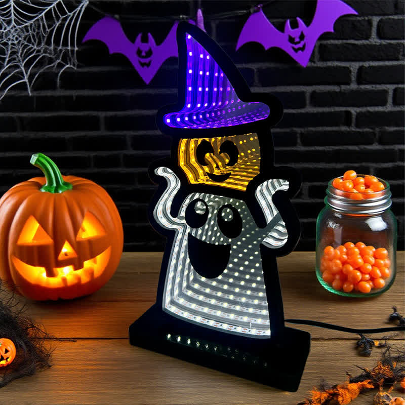Halloween Funny Ghost Infinity Lights