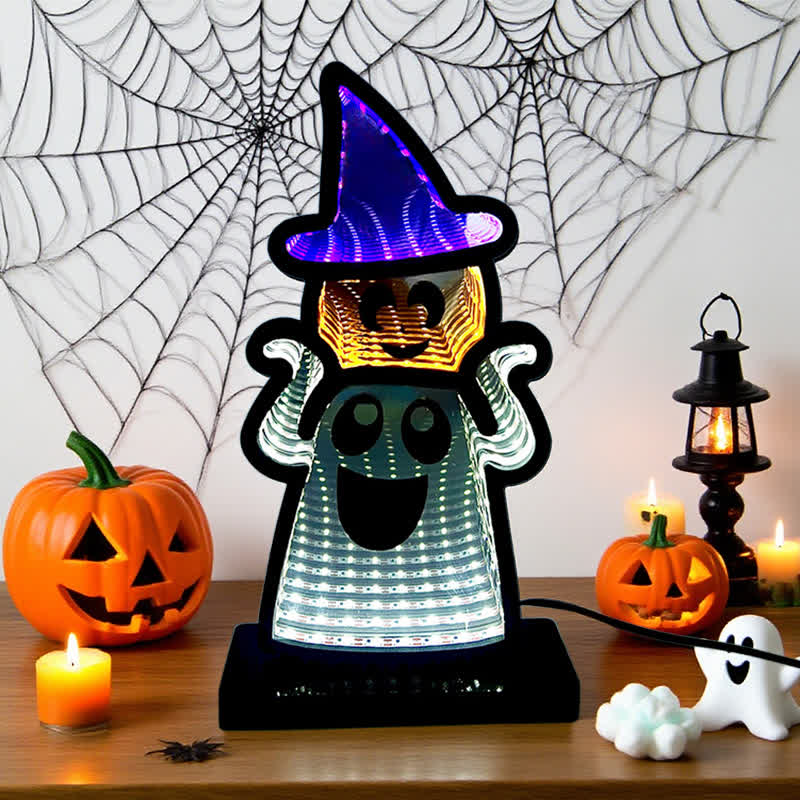 Halloween Funny Ghost Infinity Lights