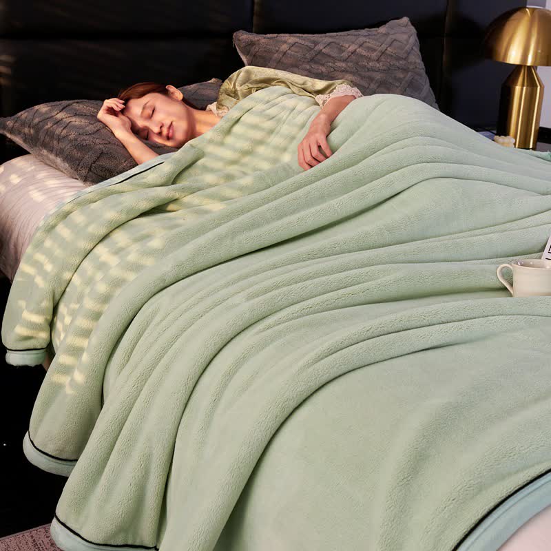 Minimalist Style Solid Color Blanket