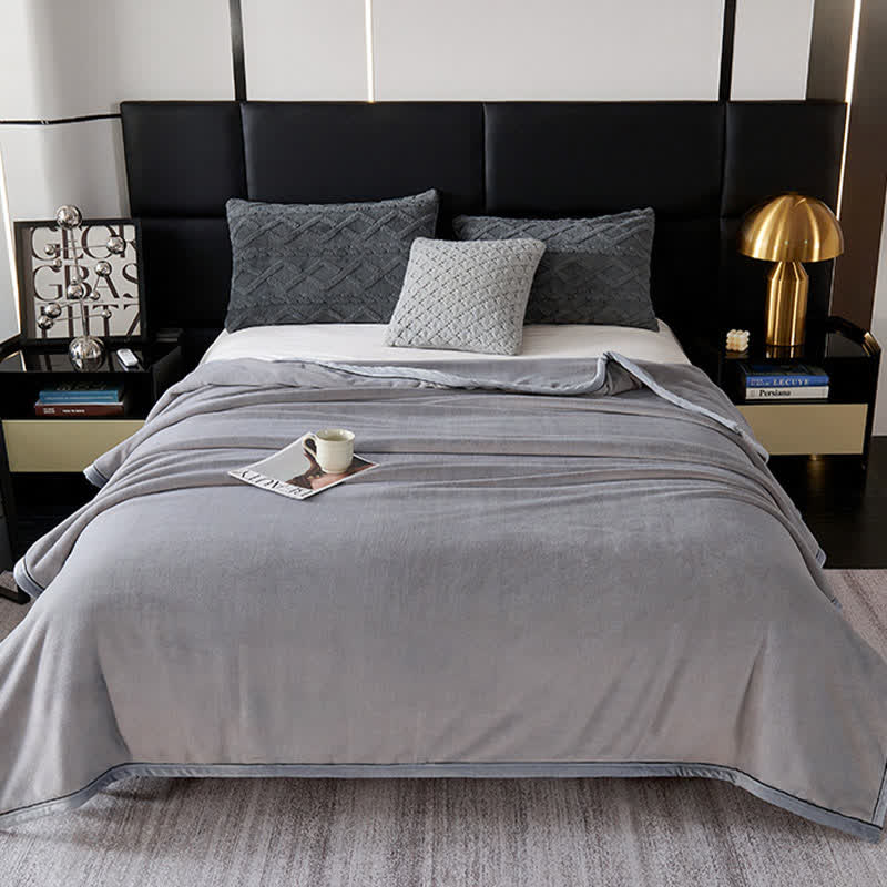 Minimalist Style Solid Color Blanket