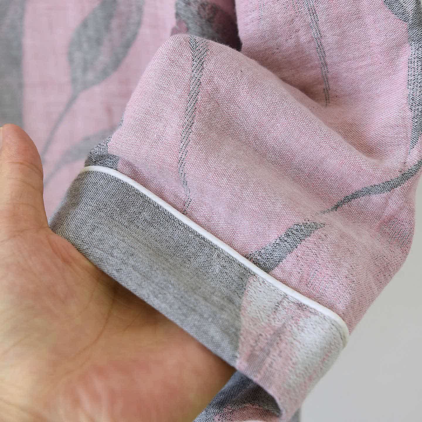 Tulip Cotton Gauze Jacquard Loungewear Set