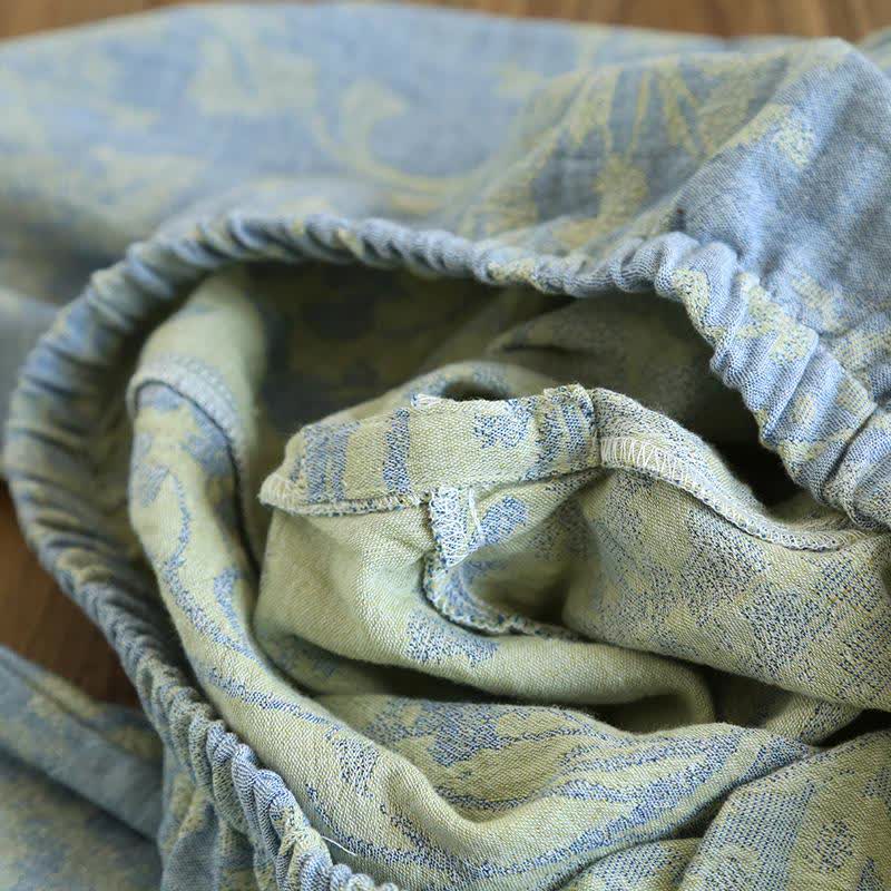 Elegant Floral Organic Cotton Loungewear Set