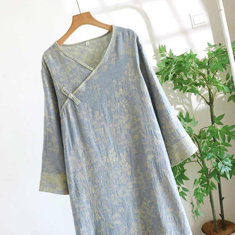 Elegant Floral Organic Cotton Nightdress