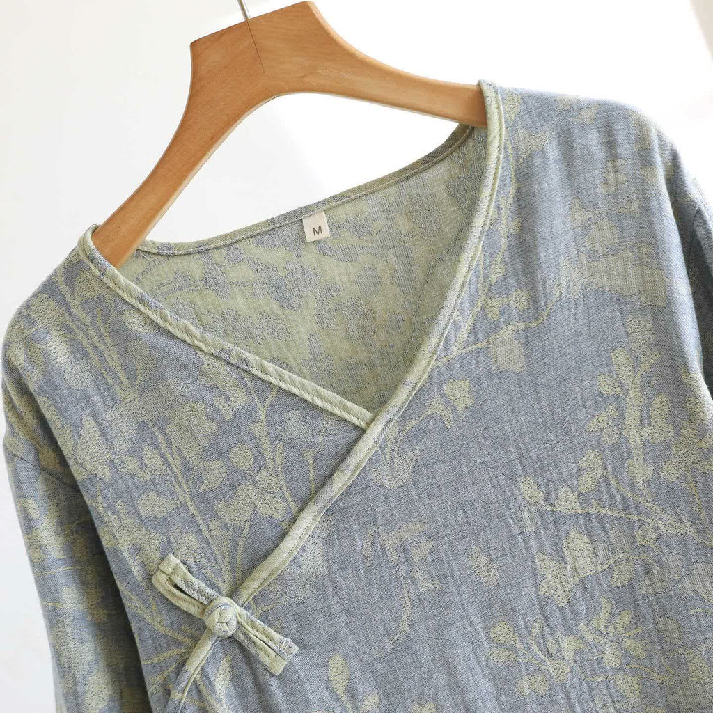 Elegant Floral Organic Cotton Nightdress