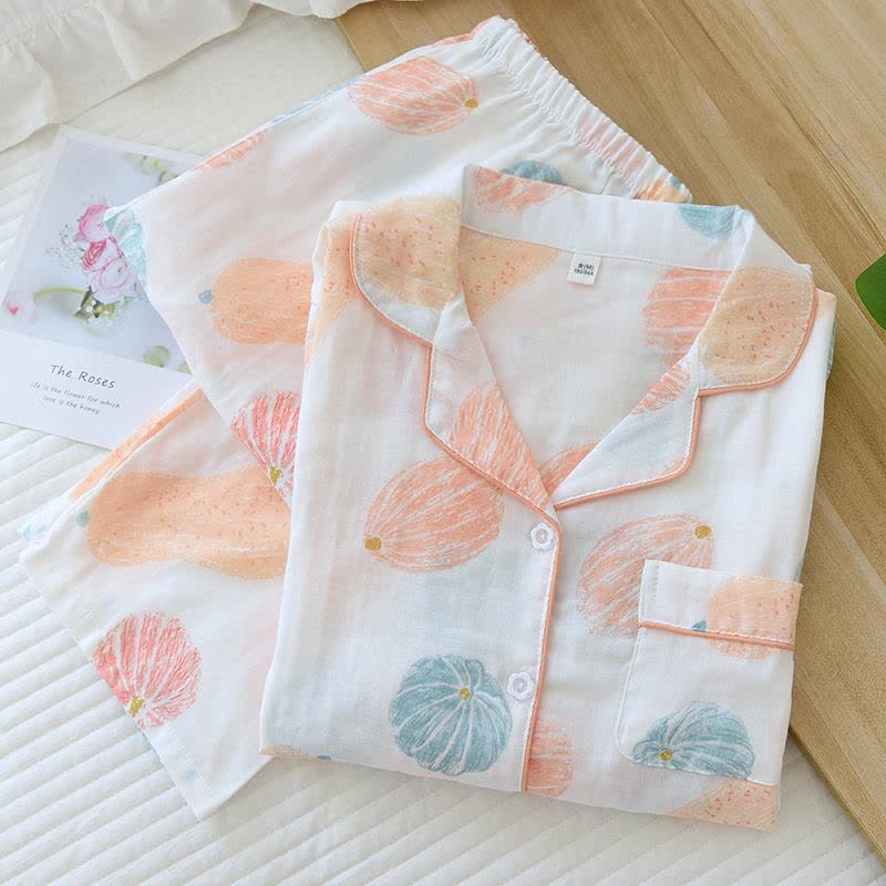 Pumpkin Organic Cotton Gauze Loungewear Set