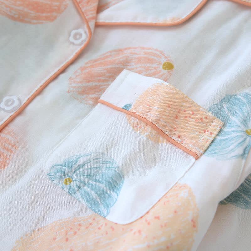 Pumpkin Organic Cotton Gauze Loungewear Set