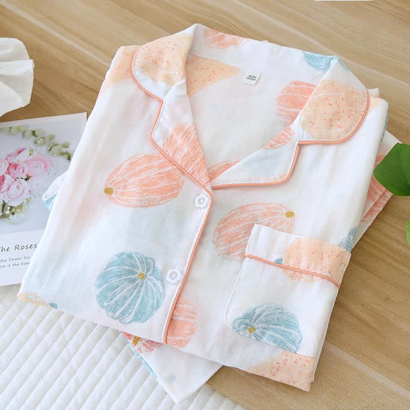 Pumpkin Organic Cotton Gauze Loungewear Set