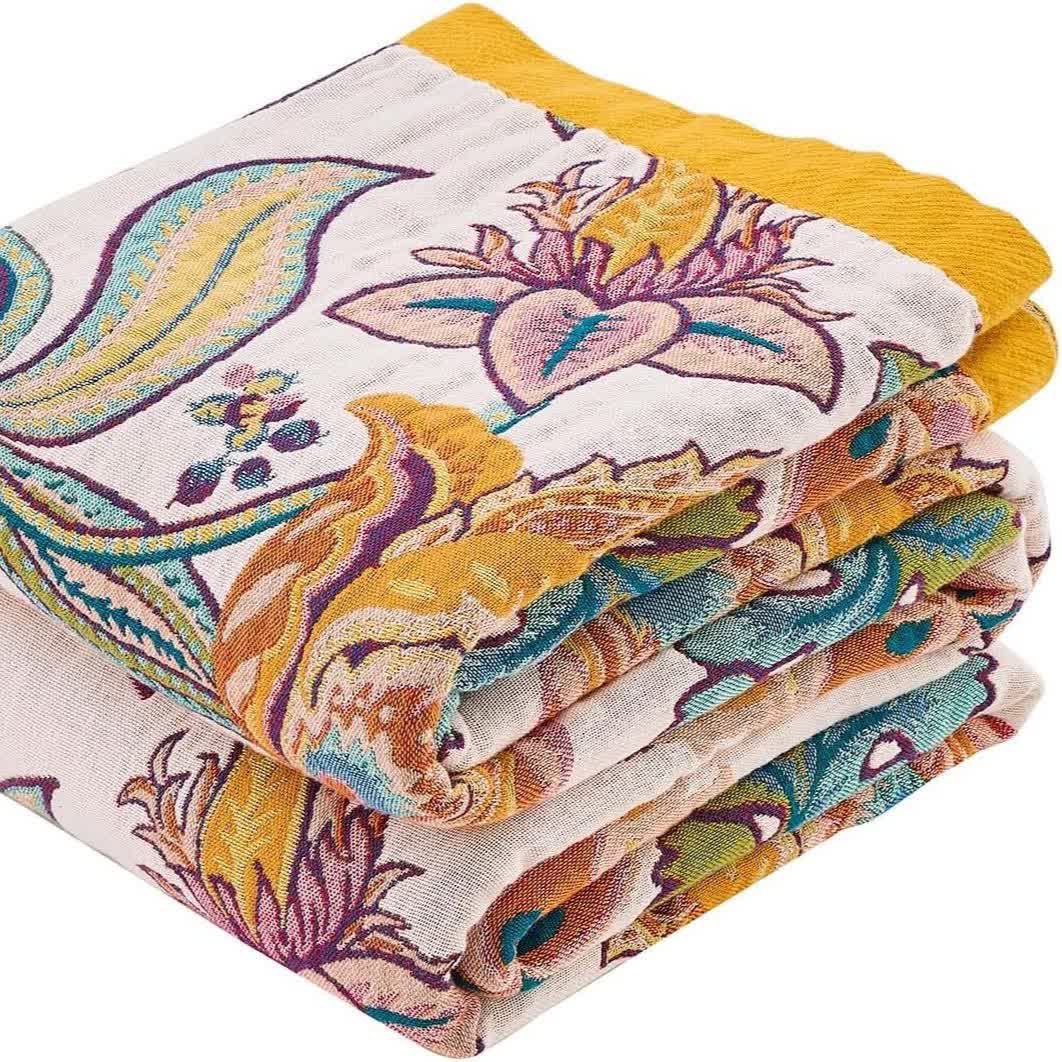Vine Flower Muslin Cotton Gauze Quilt