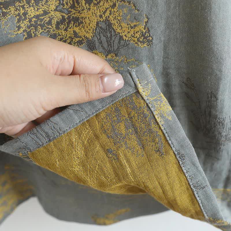 Unisex Landscape Cotton Gauze Bathrobe