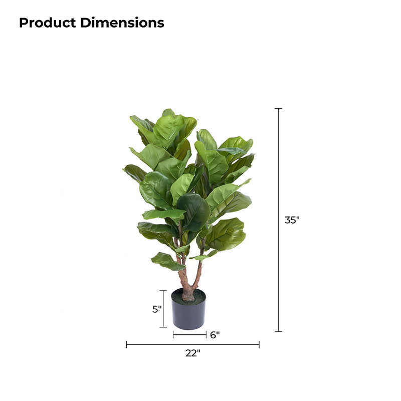 Faux Fiddle Leaf Fig Tree Home Decoration