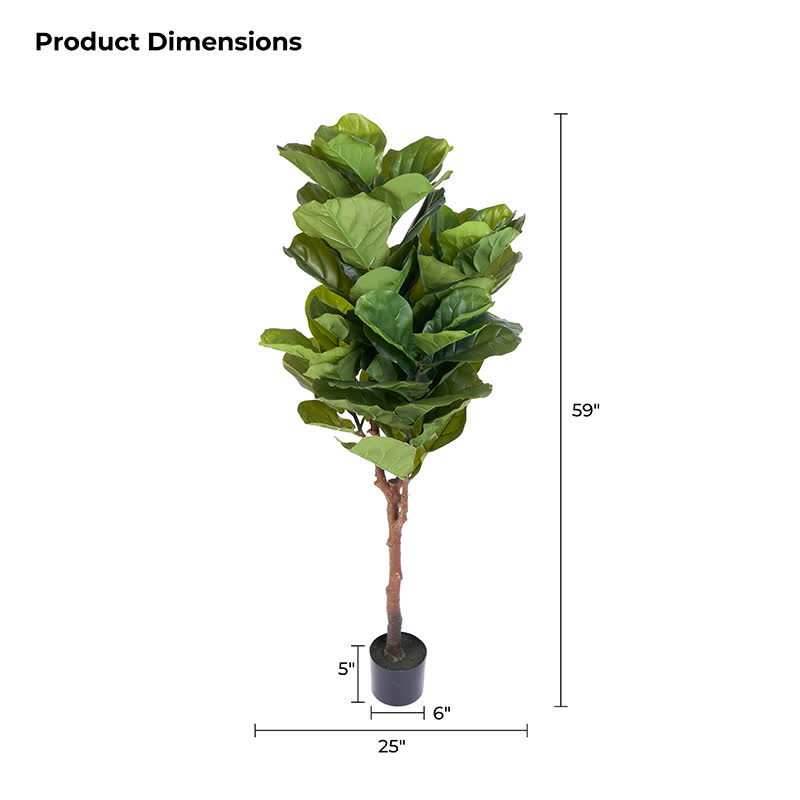 Faux Fiddle Leaf Fig Tree Home Decoration