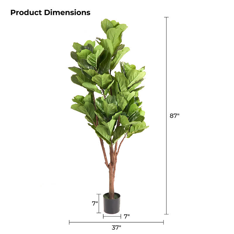 Faux Fiddle Leaf Fig Tree Home Decoration