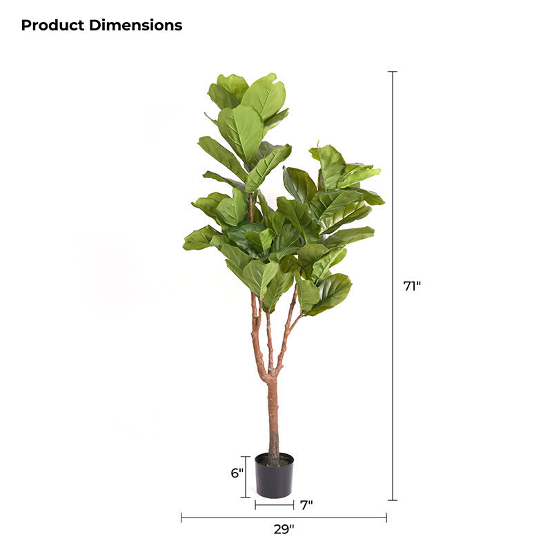Faux Fiddle Leaf Fig Tree Home Decoration