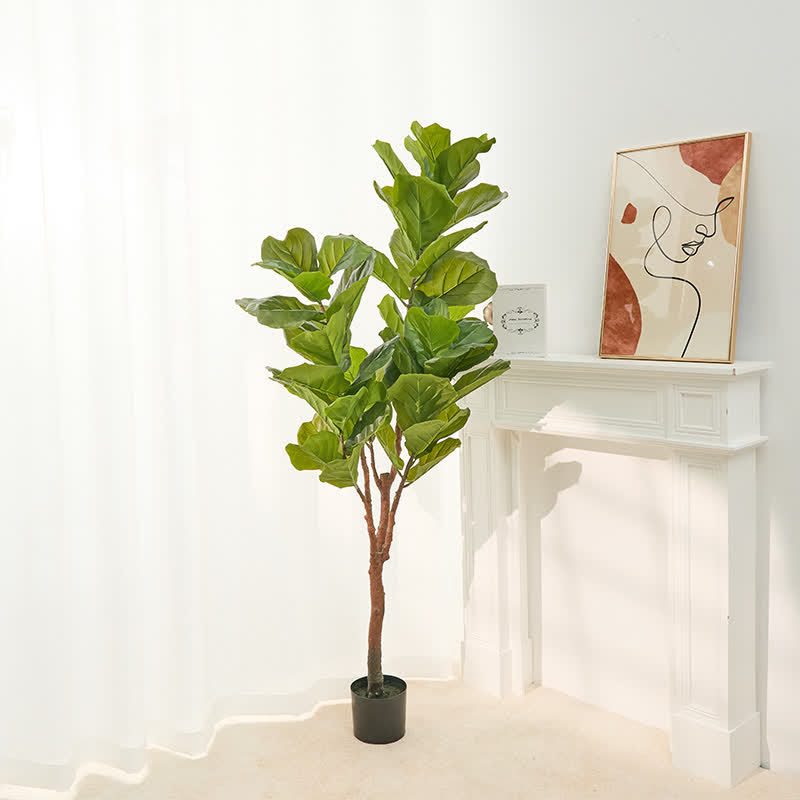 Faux Fiddle Leaf Fig Tree Home Decoration