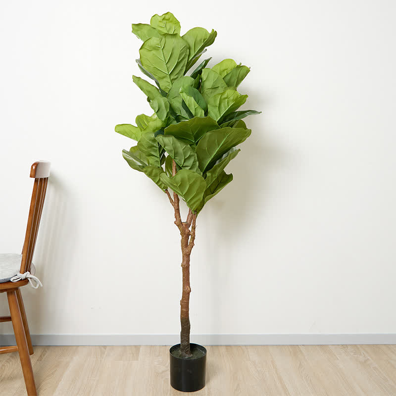 Faux Fiddle Leaf Fig Tree Home Decoration
