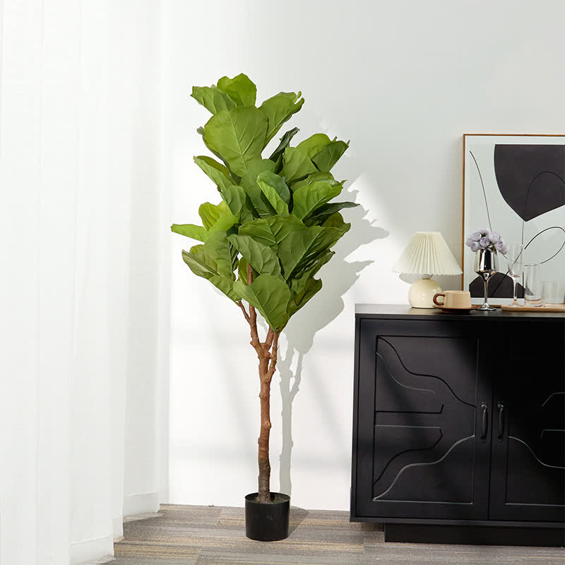 Faux Fiddle Leaf Fig Tree Home Decoration
