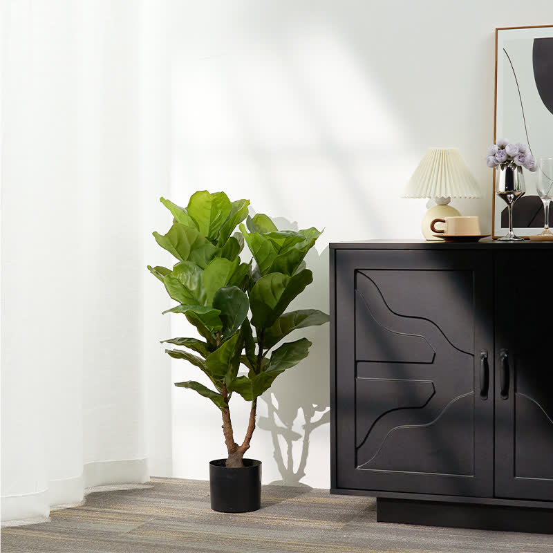 Faux Fiddle Leaf Fig Tree Home Decoration