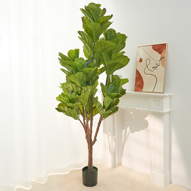 Faux Fiddle Leaf Fig Tree Home Decoration