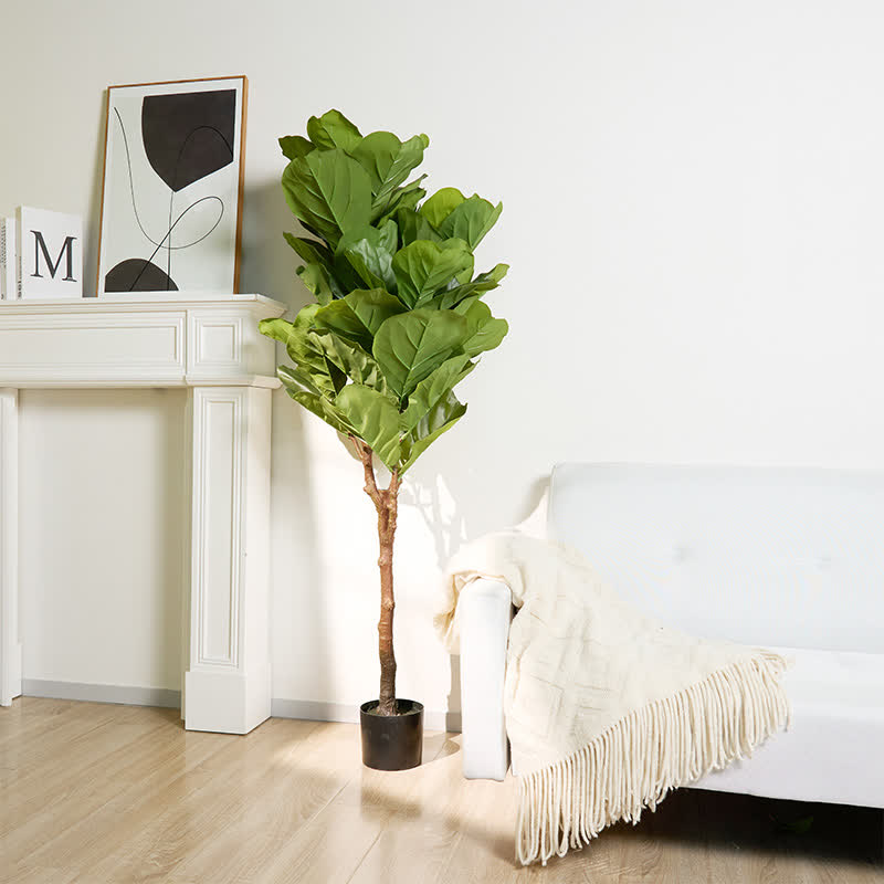 Faux Fiddle Leaf Fig Tree Home Decoration