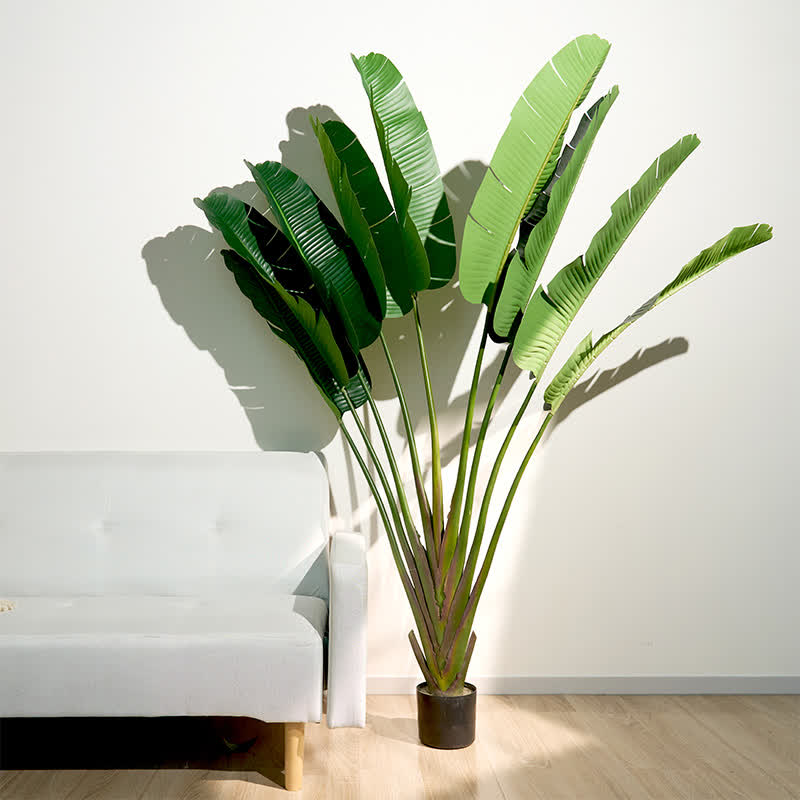 59"H Faux Travelers Palm Tree in Pot