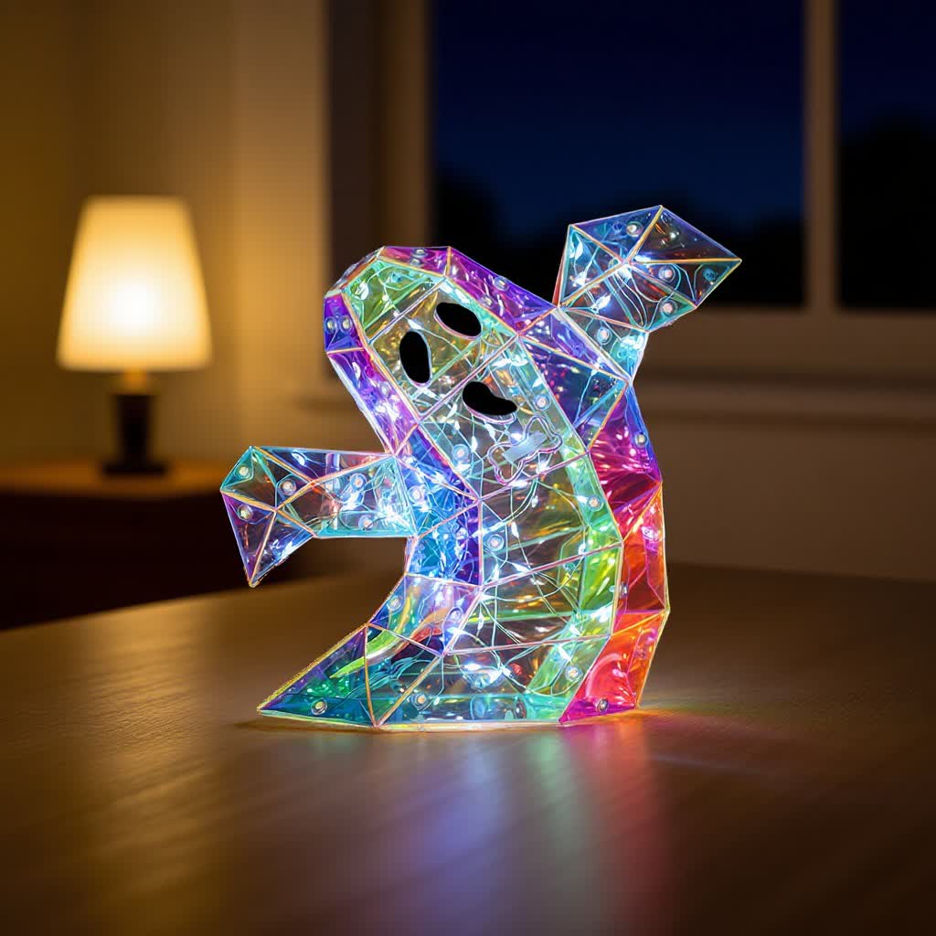 3D Ghost Infinity Lights Halloween Decoration