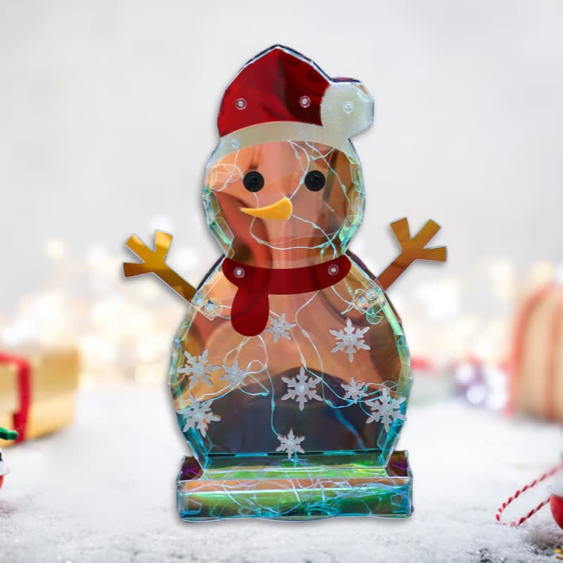 3D Snowman Infinity Lights Decoration