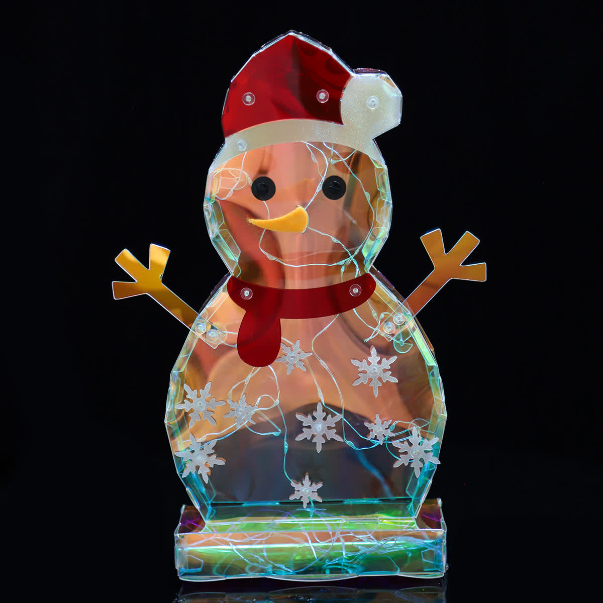 3D Snowman Infinity Lights Decoration