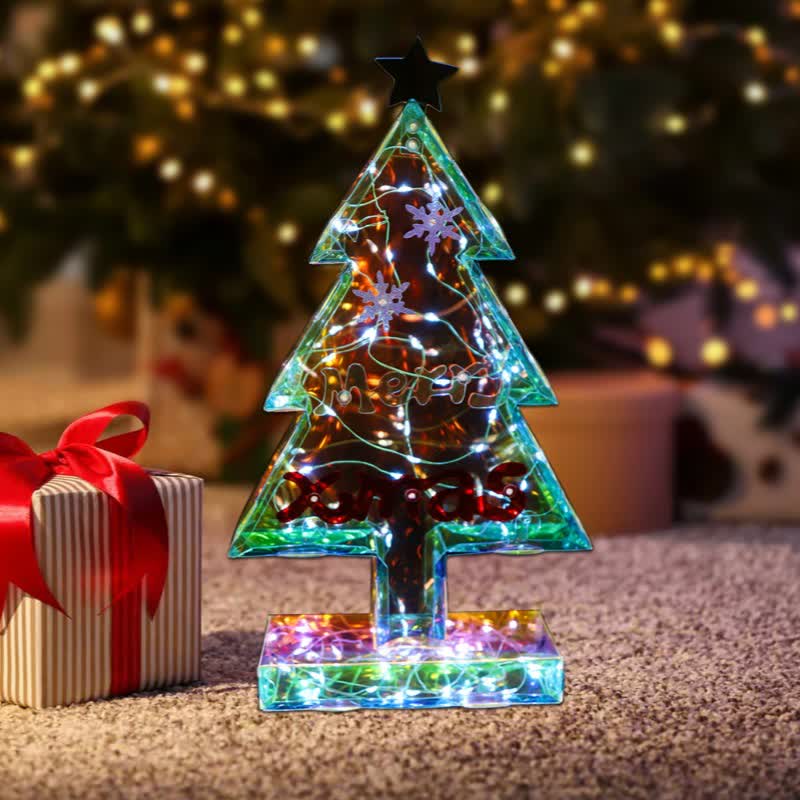 3D Christmas Tree Infinity Lights Decoration
