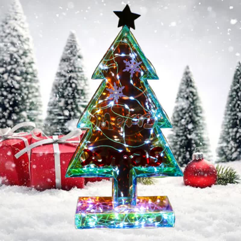 3D Christmas Tree Infinity Lights Decoration