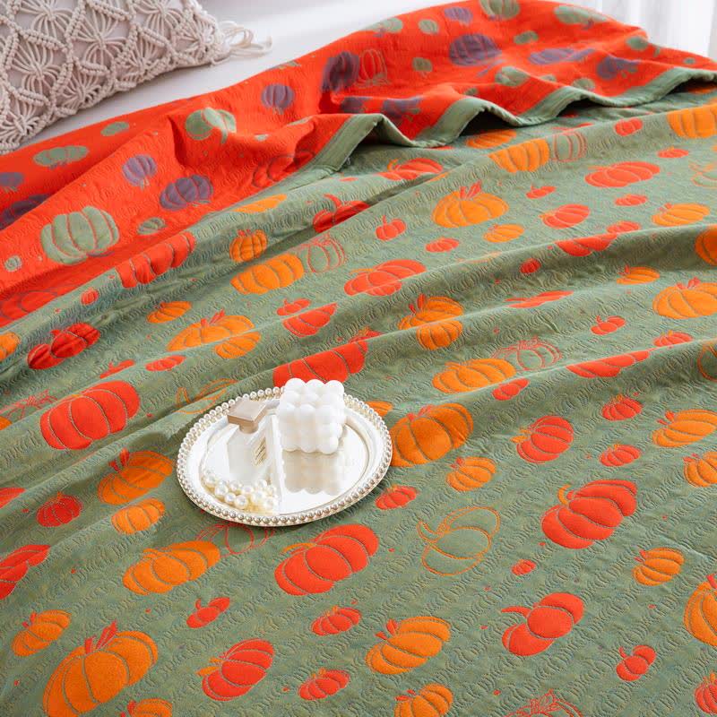 Pumpkin Organic Cotton Sheet Bedspread